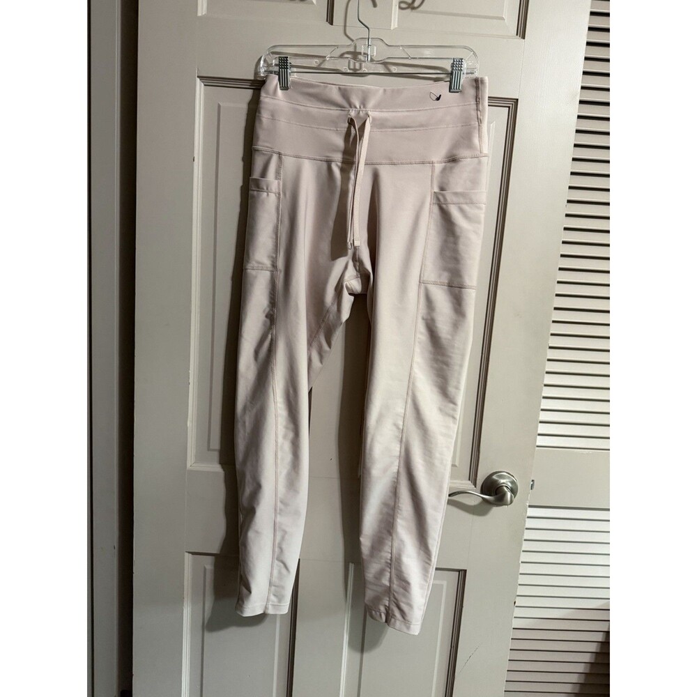 Women’s HYPE Light Pink Athletic Legging Pants Size Large With Side Pockets
